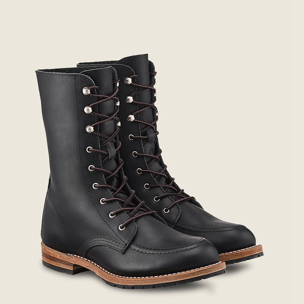 Red Wing Heritage Boots Gracie - Tall Boundary Læder - Svart - Dame 9875-SZIFP